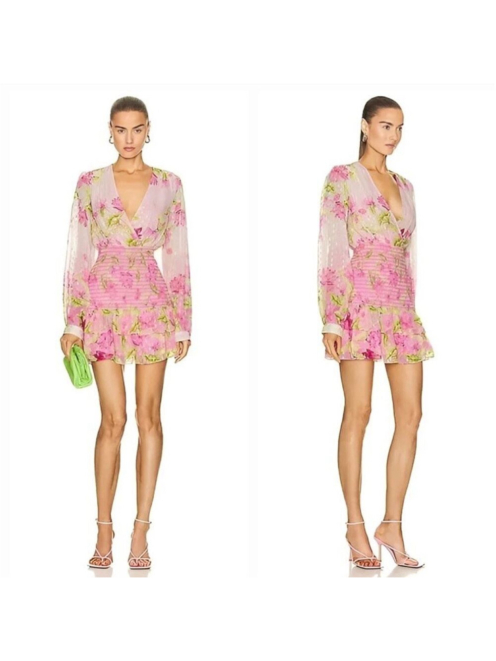 ROCOCO SAND REN SHORT DRESS In PINK LOTUES NWT L